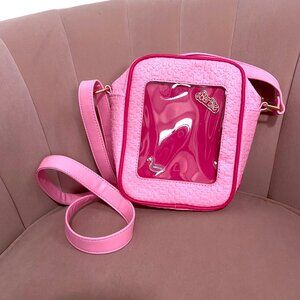 Barbie Allover Print Pin Display Crossbody Bag